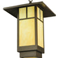 Meyda Lighting Seneca 23" LED Timeless Bronze T Mission Lantern Pendant Light With Tawnyrock Idalight Shade Glass