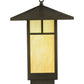 Meyda Lighting Seneca 23" LED Timeless Bronze T Mission Lantern Pendant Light With Tawnyrock Idalight Shade Glass