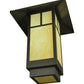 Meyda Lighting Seneca 23" LED Timeless Bronze T Mission Lantern Pendant Light With Tawnyrock Idalight Shade Glass