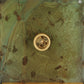 Meyda Lighting Seneca 23" Verdigris Tall Pines Post Mount Light With Beige Iridescent Shade Glass
