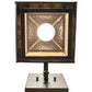 Meyda Lighting Seneca 239611 9" Craftsman Brown "T" Mission Straight Arm Wall Sconce With Beige Art Shade Glass