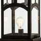 Meyda Lighting Seneca 25" Craftsman Brown Hill Top Outdoor Pier Mount Light With Clear Shade Glass