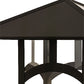 Meyda Lighting Seneca 25" Craftsman Brown Hill Top Outdoor Pier Mount Light With Clear Shade Glass