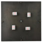Meyda Lighting Seneca 26" 4-Light Craftsman Brown Prime Outdoor Pier Mount Light With Clear Frosted Shade Glass