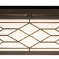 Meyda Lighting Seneca 29" 4-Light Craftsman Brown Ponte Flush Mount Light With White Art Shade Glass
