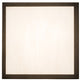 Meyda Lighting Seneca 29" 4-Light Craftsman Brown Ponte Flush Mount Light With White Art Shade Glass