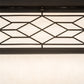 Meyda Lighting Seneca 29" 4-Light Craftsman Brown Ponte Flush Mount Light With White Art Shade Glass