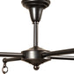Meyda Lighting Seneca 32" 4-Light Craftsman Brown Winter Pine Chandelier With Beige Shade Glass