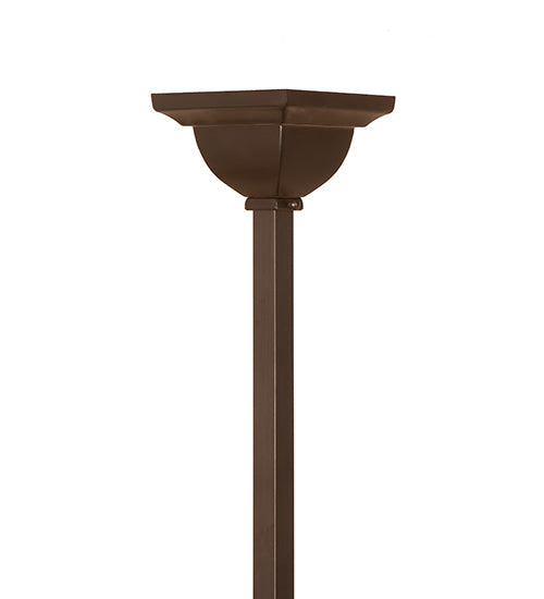 Meyda Lighting Seneca 32" 5-Light Craftsman Brown On Brass Mountain View Chandelier With Honey Art Shade Glass