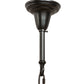 Meyda Lighting Seneca 34" 9-Light Craftsman Brown Winter Pine Chandelier With Beige Shade Glass