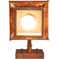 Meyda Lighting Seneca 7" Vintage Copper Moose at Lake Straight Arm Wall Sconce With Honey Granite Shade Glass