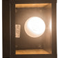 Meyda Lighting Seneca 8" Craftsman Brown Dragonfly Left Wall Sconce With Beige Art Shade Glass