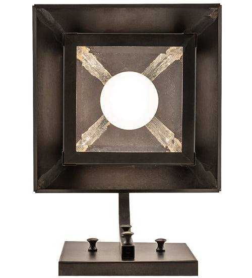 Meyda Lighting Seneca 8" Craftsman Brown Plain Curved Arm Wall Sconce With White Shade Glass