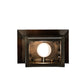 Meyda Lighting Seneca 9" Antique Copper Bear Creek Wall Sconce With Amber Mica Shade Glass