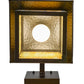 Meyda Lighting Seneca 9" Black Ducks in Flight Hanging Wall Sconce With Beige Art Shade Glass