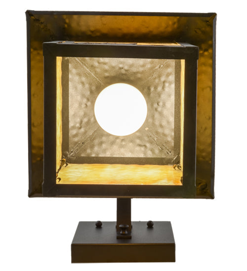 Meyda Lighting Seneca 9" Black Ducks in Flight Hanging Wall Sconce With Beige Art Shade Glass