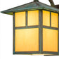 Meyda Lighting Seneca 9" Copper Verdigris T Mission Wall Sconce With Amber Tawnyrock Idalight Shade Glass