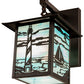 Meyda Lighting Seneca 9" Craftsman Brown Lighthouse Sailboat Wall Sconce With Sky Blue Shade Glass