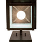Meyda Lighting Seneca 9" Craftsman Brown Lighthouse Sailboat Wall Sconce With Sky Blue Shade Glass