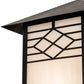 Meyda Lighting Seneca 9" Craftsman Brown Ponte Wall Sconce With White Art Shade Glass