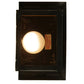 Meyda Lighting Seneca 9" Craftsman Brown Song Bird Wall Sconce With Honey Amber Shade Glass