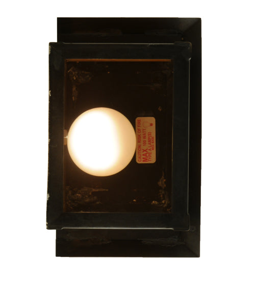 Meyda Lighting Seneca 9" Craftsman Brown Song Bird Wall Sconce With Honey Amber Shade Glass