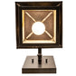 Meyda Lighting Seneca 9" Craftsman Brown Sprig Wall Sconce With Beige Iridescent Shade Glass