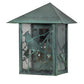 Meyda Lighting Seneca 9" Craftsman Verdigris Song Bird Wall Sconce With Clear Seeded Shade Glass