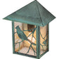 Meyda Lighting Seneca 9" Craftsman Verdigris Song Bird Wall Sconce With Clear Seeded Shade Glass