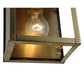 Meyda Lighting Seneca 9" Natural Brass Wall Sconce With Clear Shade Glass
