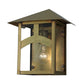 Meyda Lighting Seneca 9" Natural Brass Wall Sconce With Clear Shade Glass