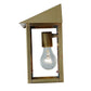 Meyda Lighting Seneca 9" Natural Brass Wall Sconce With Clear Shade Glass