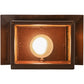 Meyda Lighting Seneca 9" Rust Powder Coat Winter Pine Wall Sconce With Beige Iridescent Art Shade Glass