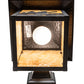 Meyda Lighting Seneca 9" Textured Black Fly Fisherman Solid Mount Wall Sconce With Beige Shade Glass