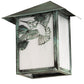 Meyda Lighting Seneca 9" Verdigris Hummingbird Wall Sconce With White Art Shade Glass