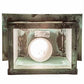 Meyda Lighting Seneca 9" Verdigris Hummingbird Wall Sconce With White Art Shade Glass