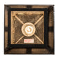 Meyda Lighting Seneca 9"Sq Craftsman Brown Hill Top Pendant Light With Clear Seeded Shade Glass
