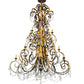 Meyda Lighting Serratina 78" 32-Light French Bronze Chandelier With Gold Faux Candlelight