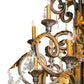Meyda Lighting Serratina 78" 32-Light French Bronze Chandelier With Gold Faux Candlelight