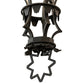 Meyda Lighting Seville 36" 20-Light Wrought Iron Chandelier With Ivory Faux Candlelight