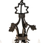 Meyda Lighting Seville 36" 20-Light Wrought Iron Chandelier With Ivory Faux Candlelight