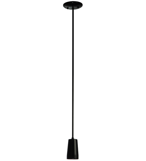 Meyda Lighting Shaken 3" Mirror Black Mini Pendant Light