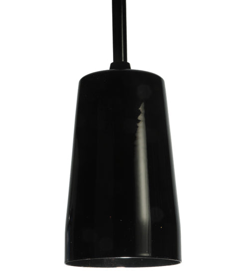 Meyda Lighting Shaken 3" Mirror Black Mini Pendant Light