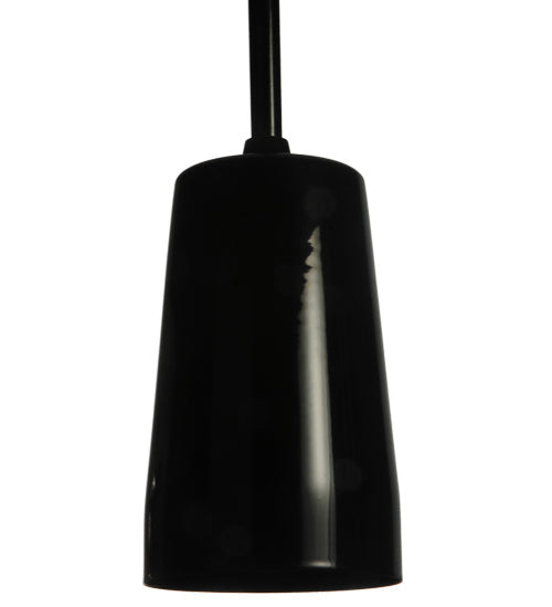 Meyda Lighting Shaken 3" Mirror Black Mini Pendant Light