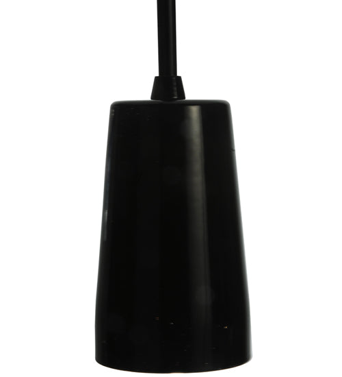 Meyda Lighting Shaken 3" Mirror Black Mini Pendant Light