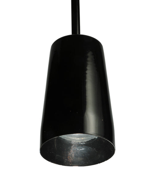 Meyda Lighting Shaken 3" Mirror Black Mini Pendant Light