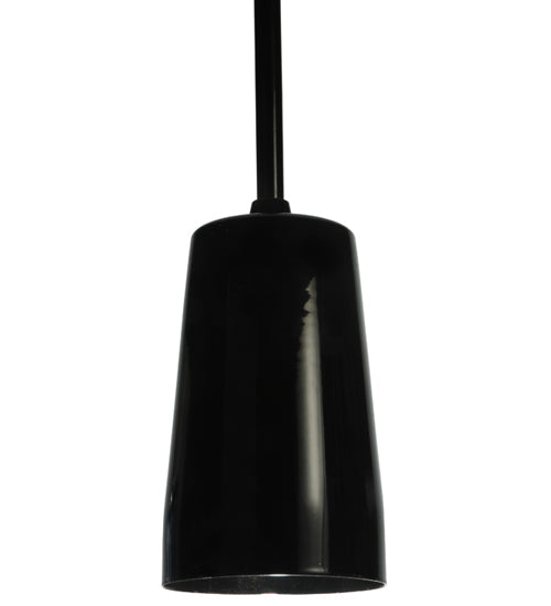 Meyda Lighting Shaken 3" Mirror Black Mini Pendant Light