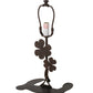 Meyda Lighting Shamrock 9" Mahogany Bronze Table Lamp Base