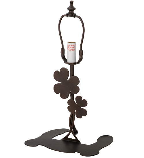 Meyda Lighting Shamrock 9" Mahogany Bronze Table Lamp Base