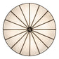 Meyda Lighting Shansky 30" 4-Light Antique Brass Semi-flush Mount Light With White Art Shade Glass
